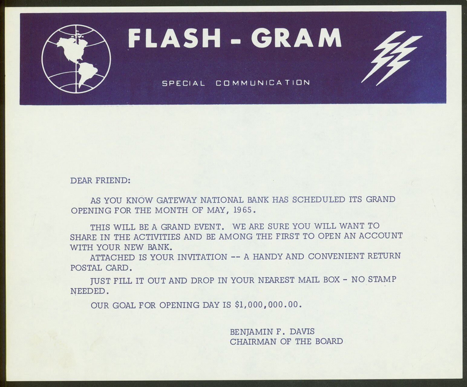 Flash Gram Invite